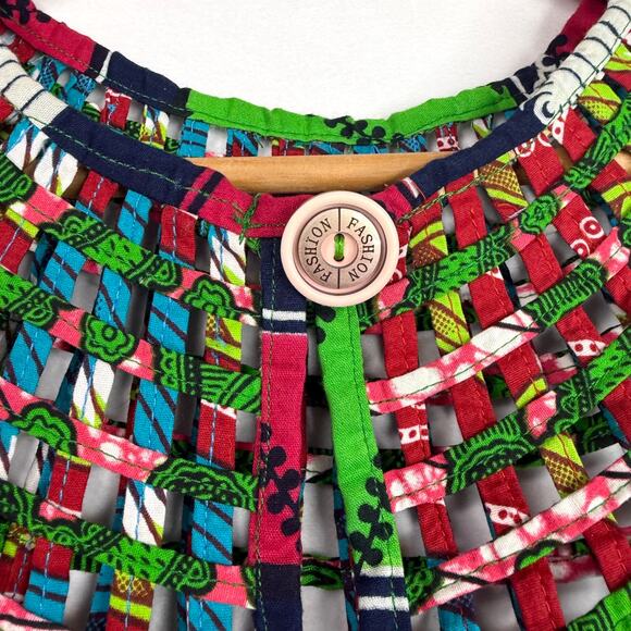 Unique Colorful Cage Oversized Collar/Cape Accessory - Picture 3 of 4